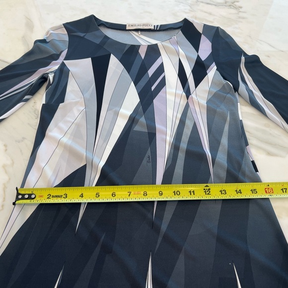 EMILIO PUCCI BLACK MULTI DRESS MODEL 46RL22 SIZE IT 42 / US 8 - Picture 8 of 17